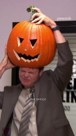 Happy Halloween from Dwight and his pumpkin head 🎃 #TheOffice #Halloween #DwightSchrute #DwightPumpkinHead