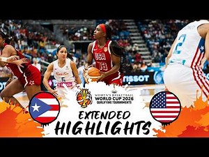 Puerto Rico 🇵🇷 v USA 🇺🇸 | Extended Highlights | #FIBAWWC 2026 Qualifying Tournament