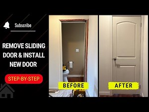 🚪✨ How to Remove a Sliding Door & Install a New Regular Door | Step-by-Step Guide 🔧🏠