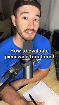 How to evaluate piecewise functions! #alldayeverydaymath #algebra #math #fyp