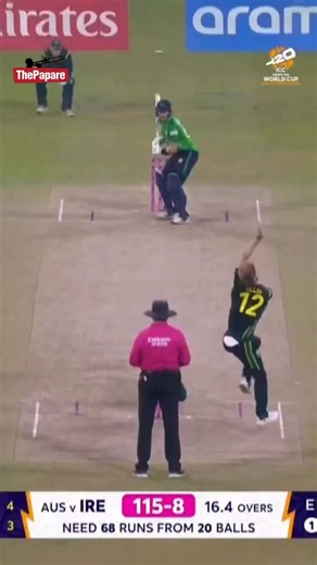 Nathan Ellis takes the final scalp as Australia cruise to victory❤‍🔥 #T20WorldCup | ThePapare Cricket