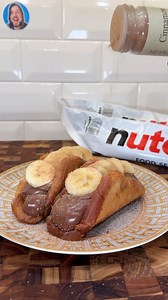 Fried Nutella sandwich #satisfying #recipes #lifehack | Cooking With Kyle
