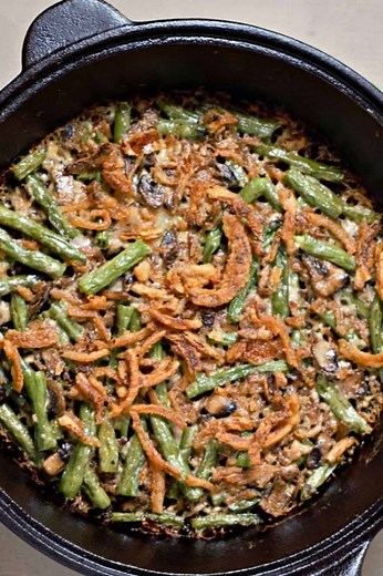 Creamy Green Bean Casserole for Two (25 min) • Zona Cooks