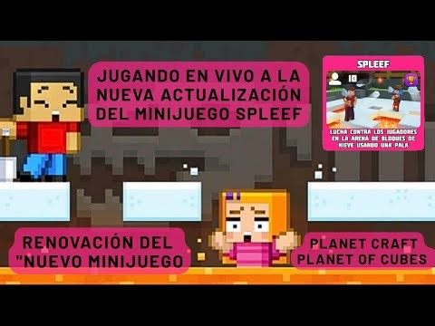 SPLEEF ❄️ EL ´´NUEVO´´ MINIJUEGO RENOVADO (NUEVA ACTUALIZACION) JUGANDO EN VIVOO -Planet Craft-