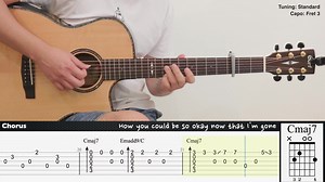 drivers license - Olivia Rodrigo | Fingerstyle Guitar | TAB + Chords + Lyrics