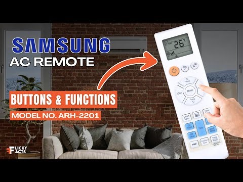 Samsung AC Remote Buttons & Functions (Model No: ARH-2201) | Heat Pump Remote Guide