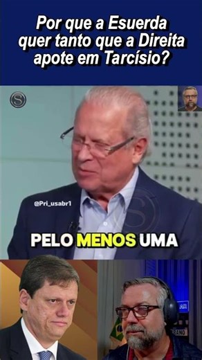 José Dirceu says the Right should be content with Tarcísio.