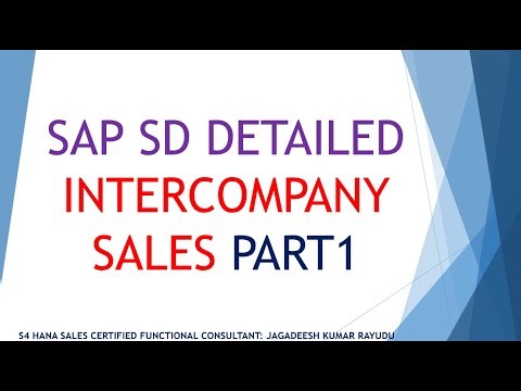 SAP SD DETAILED INTERCOMPANY SALES PART1