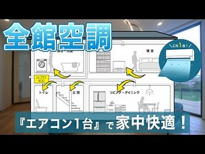 【エアコン1台での全館空調】エアコン1台で家中快適！設置費＆光熱費も削減できる最新空調システムとは？