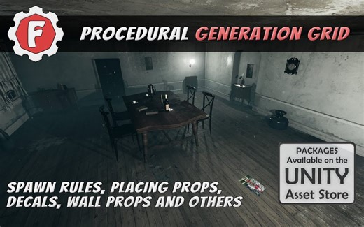 【Procedural Generation Grid】PGG教程3-为房间添加物品细节和墙壁贴花，