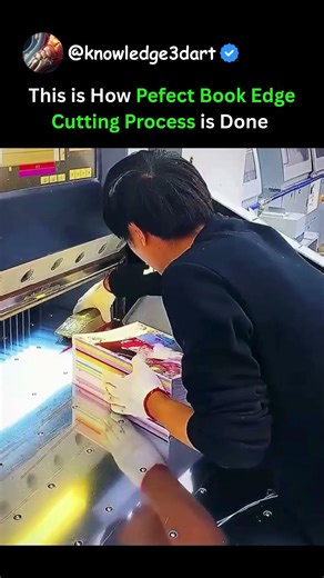 This is How Pefect Book Edge Cutting Process is Done