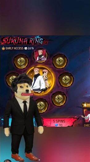 SUKUNA RING EVENT 🤣 | GARENA OWNER PRANK CAL 🤣#shorts #fftamilshorts #freefire