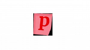 Red Letter P on Pink Paper | Free Stock Video Footage