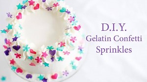 In case you missed it, here's the video tutorial for DIY Gelatin Confetti Sprinkles - one of my favorite cake decorating projects to date! Printable instructions and more tips at the link: http://www.sprinklebakes.com/2015/04/diy-gelatin-confetti-sprinkles.html | SprinkleBakes