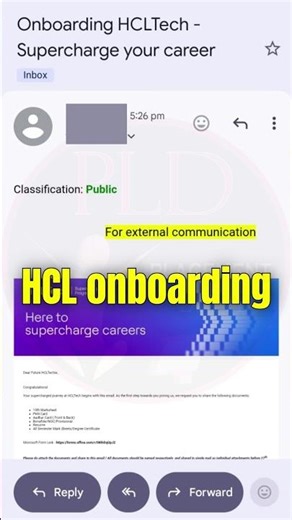GOOD NEWS! 🥳 HCL Onboarding Update