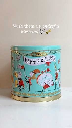 Playfully illustrated, incredibly fun and a real customer favourite, Fortnum’s Musical Birthday Biscuit Tin is filled to the brim with delicious biscuits and even plays the jolly melody of ‘happy birthday’ as it gently revolves. A perfect gift for adults and children alike! Shop here > bit.ly/4cEiKgF | Fortnum & Mason