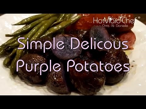 Simple Roasted Sweet Purple Potatoes || Dining In With Danielle
