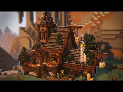 Minecraft: How To Build A Dark Oak Cabin | Survival House Tutorial