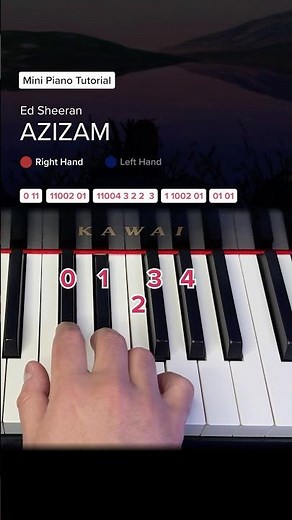 AZIZAM - Mini Piano Tutorial | Ed Sheeran #pianotutorial #learnpiano #easypiano