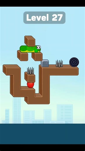 Eat the Apple 🍎 Level 27 Apple Worm #viral #appleworm #gaming #game #gameplay