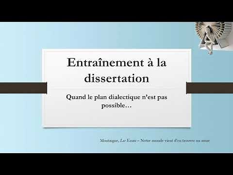 French Baccalaureate - Essay - Create a thematic plan (1/2)