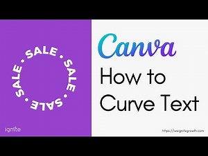 How to Curve Text in Canva