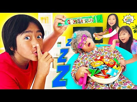 Sleepy Granny in Real Life vs Ryan!