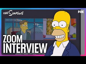 Homer Has a Zoom Job Interview | The Simpsons