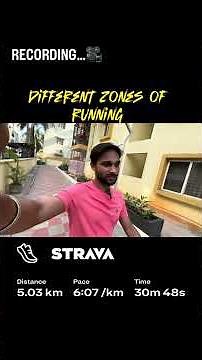 Different zones of running