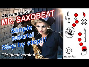 TUTORIAL MR. SAXOBEAT NANO SAX Saxophone Alto finger position FREE PDF Original version.