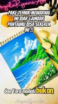 Beach drawing tutorial using oil pastels #oilpastelart