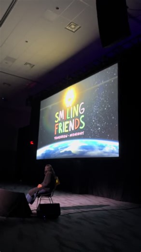 Anyways here are some clips from the Smiling Friends Wondercon panel without context in celebration of season 2 ep 1 dropping today 😃 #smilingfriends #zachhadel #psychicpebbles #michaelcusack #adultswim