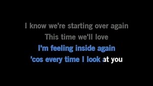 Karaoke Starting Over Again - Natalie Cole - CDG, MP4, KFN - Karaoke Version