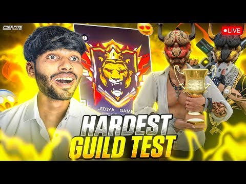 🔴FREE FIRE LIVE GUILD TESTING 🤯 | FINALLY LIVE GUILD TEST | FREE FIRE GUILD TEST #freefirelive