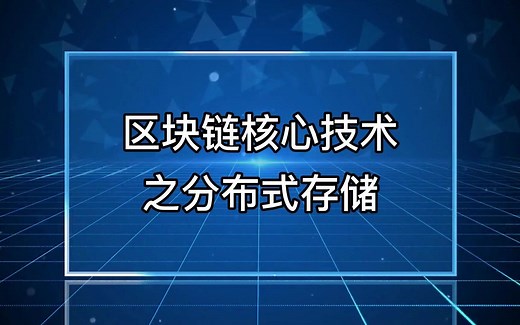 第5讲：区块链的核心技术分布式存储