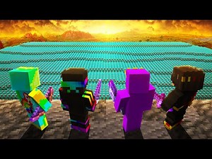 4 Minecraft Pros VS 2500 Players