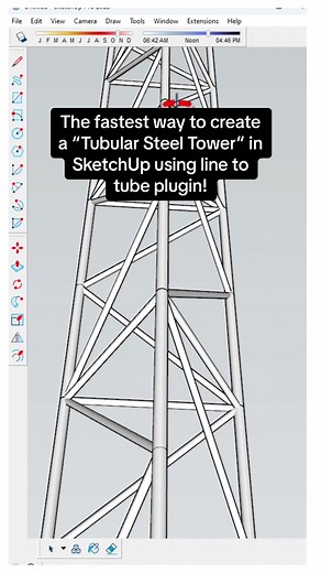 The fastest way to create a “Tubular Steel Tower” in SketchUp using line to tube plugin! In this video, you will learn how to create a Tubular Steel Tower in SketchUp. I hope this content proves useful to you. For more tutorials, subscribe my YouTube channel! . . YouTube: Nice Tower . . #tube #linetotube #tubularsteeltower #sketchup #nicetower #sketchup3d #fyp #reels #instagram #nice_tower #interiordesign #fypシ #shorts #SketchUp3D #3DModellierung #ArchitekturSoftware #Innenarchitektur #3DZeichnu