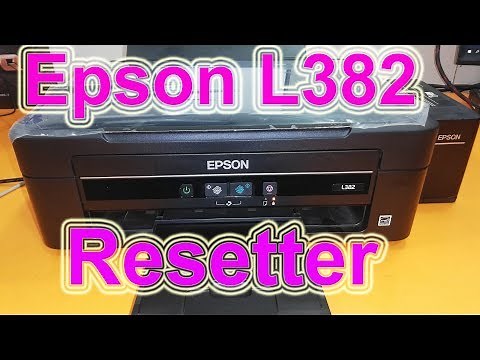 how to reset Epson L382 waste ink pad counter.orange light blinking