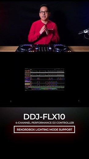 A DJ controller that also controls DMX lighting! DDJ-FLX10