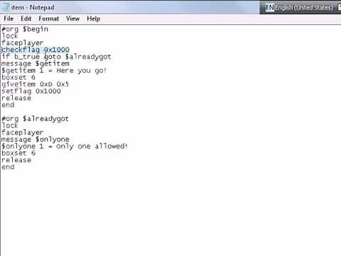Pokemon Script 103 (Give Item Script)