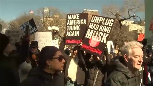 Anti-Trump demonstrators hold rally in Washington Square Park to demand change