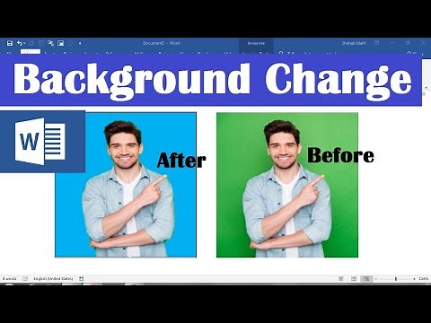 how to change the background color of a picture in word