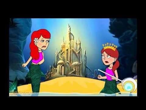 Ariel The Little Mermaid Removed The Water of the ocean (Goanimate