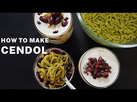 How to Make Cendol Dessert - Easy Recipe - Resep Cendol