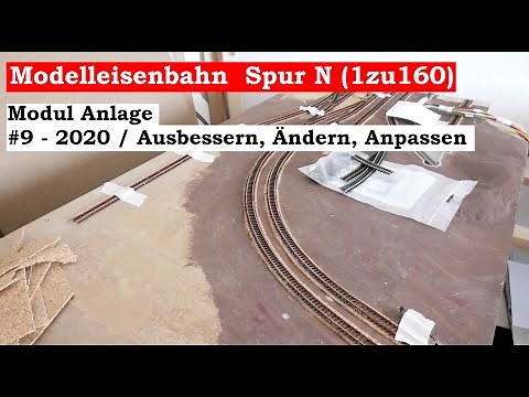 Modellbahn Spur N / 1zu160 - #9 - 2020 (2021) - Neue Modul Anlage Kleiner Bahnhof (Tutorial)