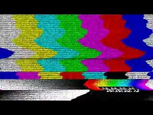 TV Color Bars Distorted with Static and Timecode