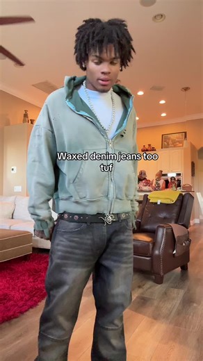 Stylish Waxed Denim Jeans for Trendy Outfits