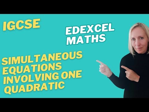 Advanced Simultaneous Equations (one linear and one quadratic)