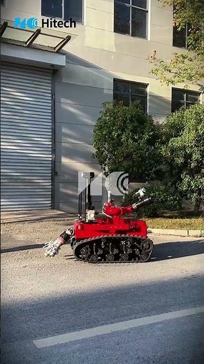 Precision Fire Suppression Robot with Real-Time Reconnaissance Capability #firefightingrobot