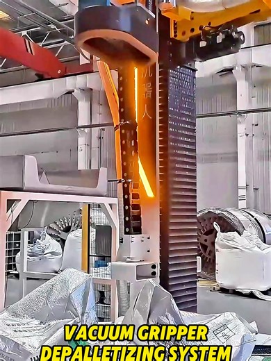 Vacuum Gripper Depalletizing System😎#depalletizing #palletizing #depalletizer #injection #Depalletizer #automation #robotics #plastic #robot #extrusion